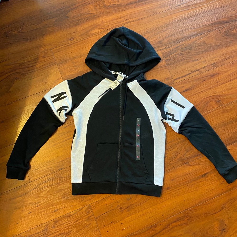 NWT Victoria Secret PINK zip up hoodie M